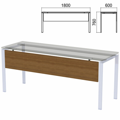 Царга к столам на металлокаркасе "Арго", шириной 1800 мм, орех