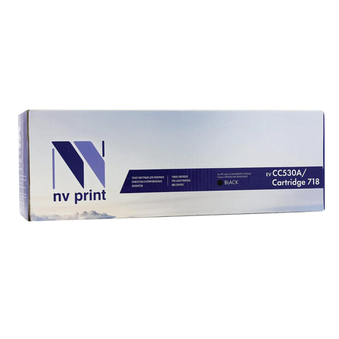 Картридж лазерный NV PRINT (NV-718BK) для CANON LBP7200Cdn/MF8330Cdn/8350Cdn, черный, ресурс 3400 стр., NV-CC530A/718Bk