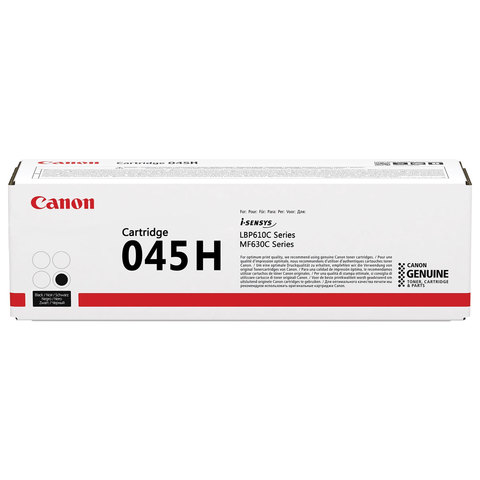 Картридж лазерный CANON (045HBK) MF635/633/631/LBP 611/613, черный, ресурс 2800 стр., оригинальный, 1246C002