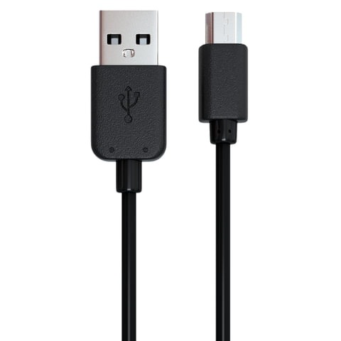 Кабель USB-micro USB 2.0, 1 м, RED LINE, для подключения портативных устройств и периферии, черный, УТ000002814