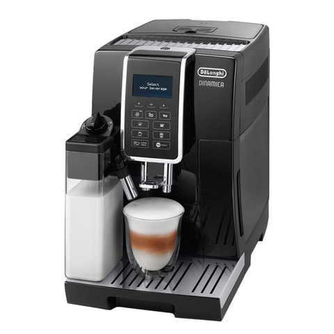 Кофемашина DELONGHI ECAM 350.55.B, 1450 Вт, объем 1,8 л, емкость для зерен 300 г, автоматический капучинатор, черная, ECAM350.55.B