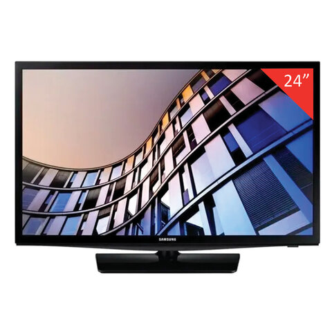 Телевизор SAMSUNG UE24N4500AUXRU, 24" (60 см), 1366x768, HD, 16:9, SmartTV, WiFi, черный