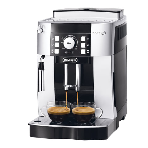 Кофемашина DELONGHI ECAM 21.117.SB, 1450 Вт, объем 1,8 л, емкость для зерен 250 г, ручной капучинатор, серебристая, EСAM 21.117.SB