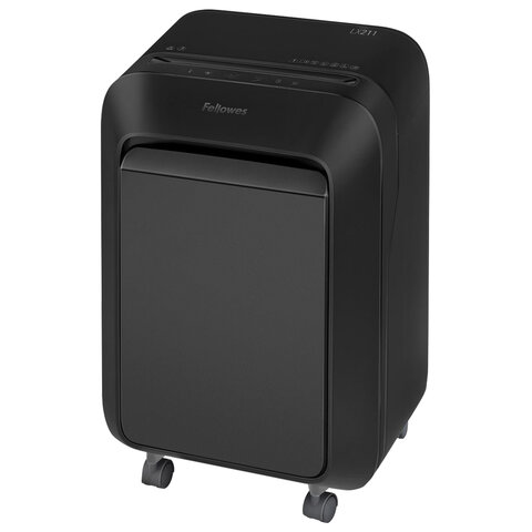 Уничтожитель (шредер) FELLOWES LX211, 5 уровень секретности, 2x12 мм, 15 листов, 23 л, черный, FS-50502