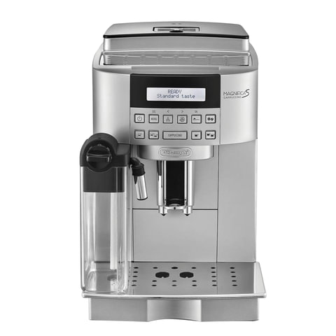 Кофемашина DELONGHI ECAM 22.360.S, 1450 Вт, объем 1,8 л, емкость для зерен 250 г, автокапучинатор, серебристая